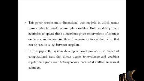 Final Year Projects 2015 | CommTrust: Computing Multi-Dimensional Trustby Mining