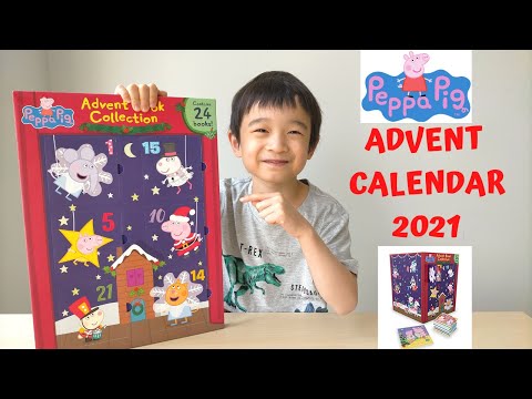 Opening Peppa Pig Advent Book Collection Calendar 2021 - 24 books to collect - Christmas Count Down