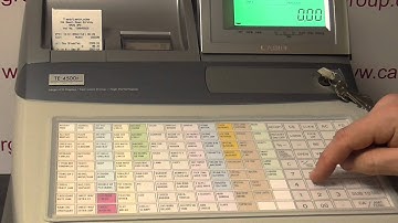 Casio TE-4500 - How to use the Paid out button ( PD)
