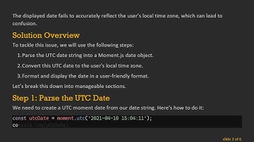 How to Convert Date Time to Local User Specific Time Zone in React with Moment.js