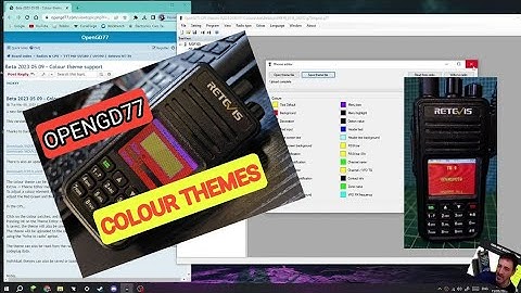 NEW -OPENGD77 ,CHANGE COLOUR THEMES ,SWOP WITH FRIENDS(RT3S,MD390)