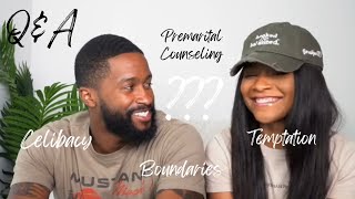 CHRISTIAN COUPLE Q&A | celibacy, premarital counseling, how to know if they’re the one!