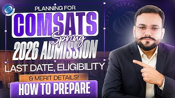 COMSATS University Spring Admission 2026 I COMSATS Spring Admission Test Preparation 2026