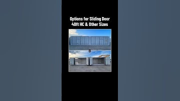 Options for 40ft Sliding Open Side Container #SideOpenContainer #사이드오픈컨테이너 #수출용컨테이너 #해상용컨테이너