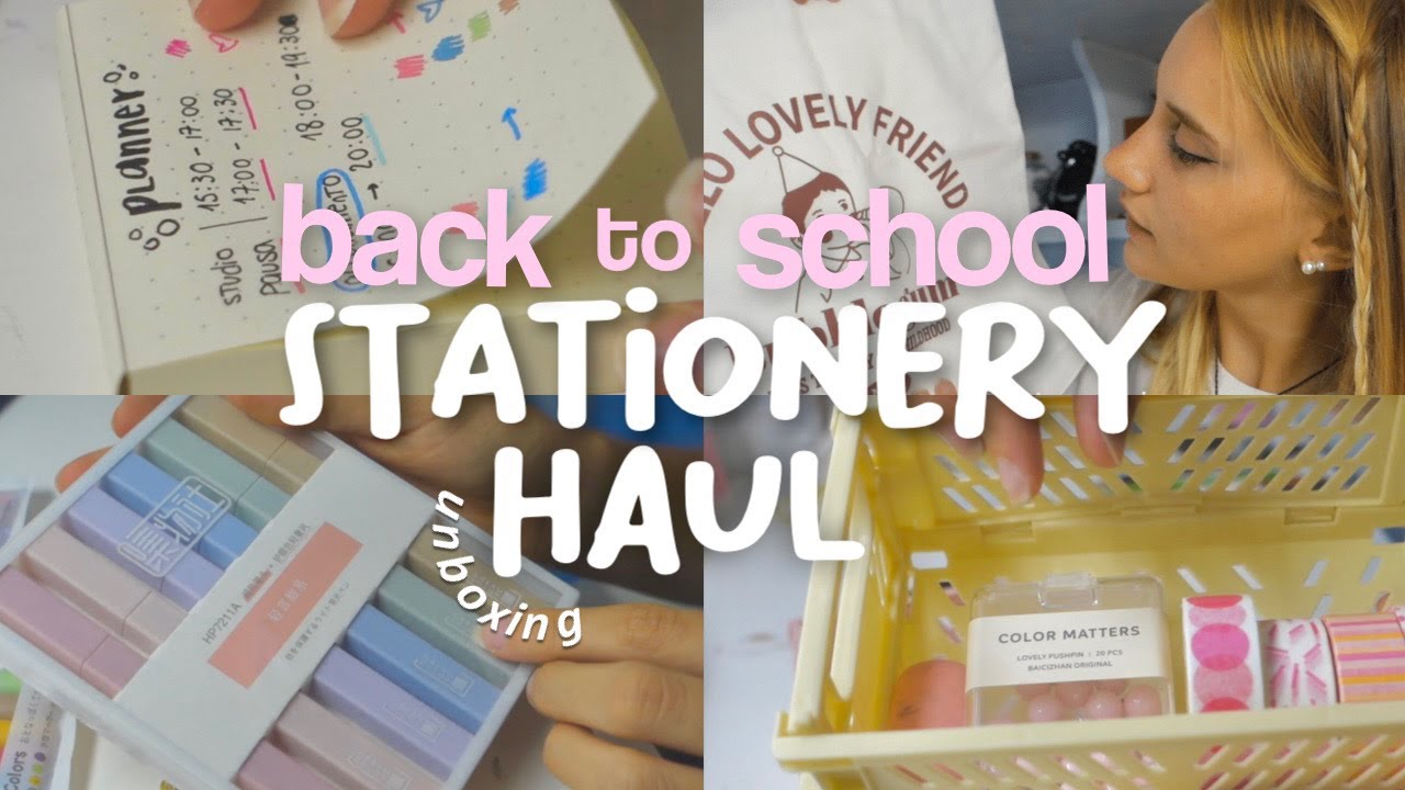 BACK TO SCHOOL STATIONERY HAUL ∗° ♡⋆｡ stationerypal unboxing