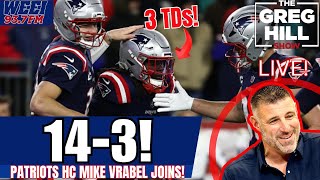 Distractions? Stevenson 3 Tds? Patriots Hc Mike Vrabel Joins The Greg Hill Show