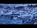 Barnafoss (Children Waterfall) where 2 kids drowned. West Iceland. Seen in winter. 30.12 23