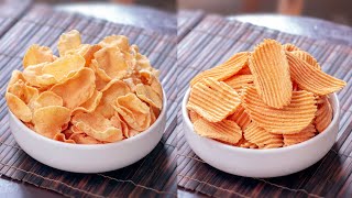 ক্রিস্পি পটেটো ক্র্যাকার্স যা ১ বার বানিয়ে বছর জুড়ে রাখতে পারবেন || Crispy Potato Crackers | Chips