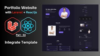 Building a Laravel React.js Portfolio App (Step by Step): Integrate Template