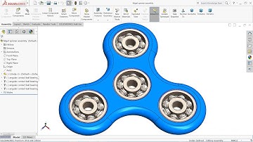 Solidworks tutorial | Design of Fidget Spinner in Solidworks