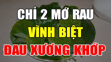 ĐAU NHỨC XƯƠNG KHỚP Nặng Đến Mấy Cũng Khỏi Không Tái Phát Nhờ 2 Loại Rau Rẻ Tiền Này Cực Đơn Giản