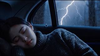 Rain Sounds🌧️with Thunderstorm🌩️ for Deep Sleep | Fall Asleep Naturally and Ease Insomnia Tonight🌧️