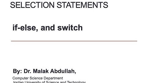 4- C++ CS101 (If - else   +  Switch)