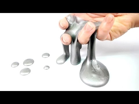 DIY Liquid Steel Slime | How to Make Metal Jiggly Slime [Mercury] MonsterKids