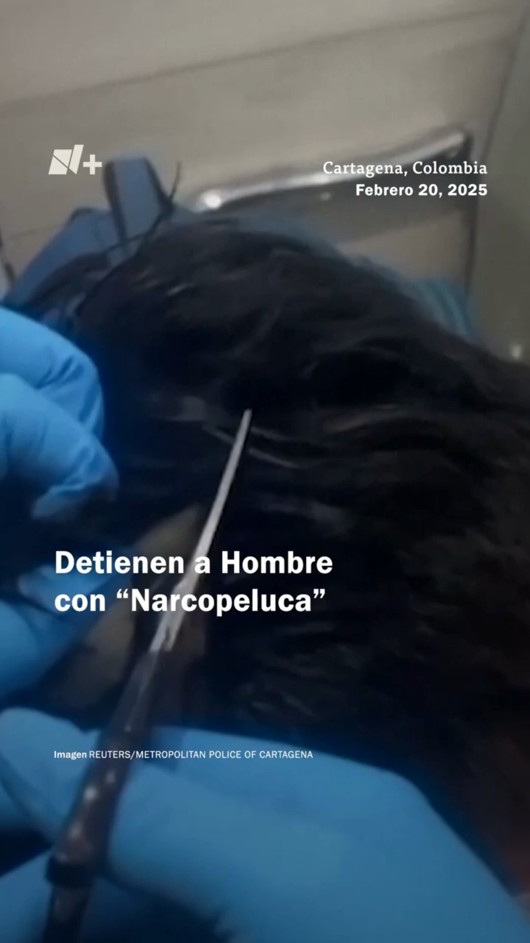 Detienen a hombre con “narcopeluca” en aeropuerto #nmas #shorts #colombia