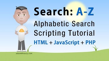 Alphabetic Search First Letter A-Z Script Tutorial PHP MySQL JavaScript HTML