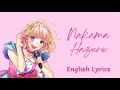 (HoneyWorks) Nakama Hazure - mona (CV: Natsukawa Shiina) 【English &amp; Romaji Lyrics】