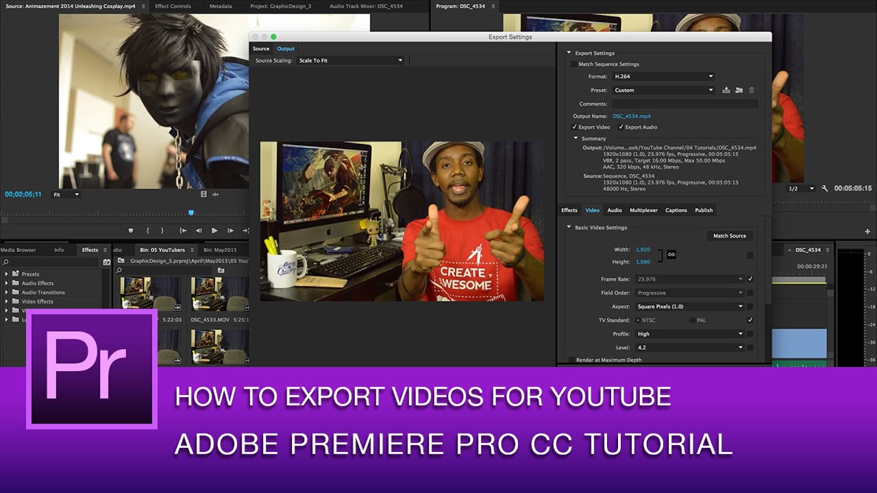 how to get an image to track in premier cc 2015