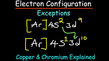 Electron Configuration Exceptions in 4 Minutes