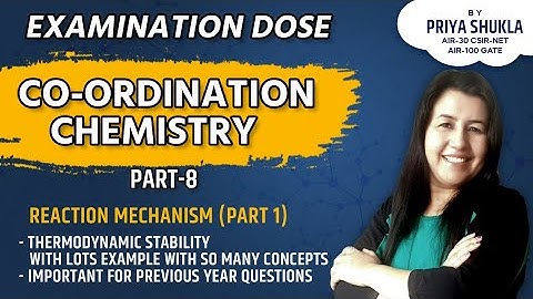 Thermodynamic Stability| Thermodynamic & Kinetic Stablity of Metal complexes|Coordination chemistry