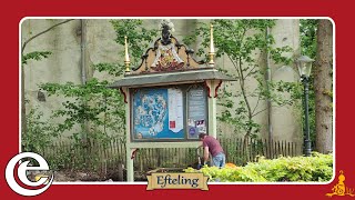 [#Efteling] Bouw tijdelijke spoorwegovergang(?) en plattegrond-bord verplaatst 05-05-2022