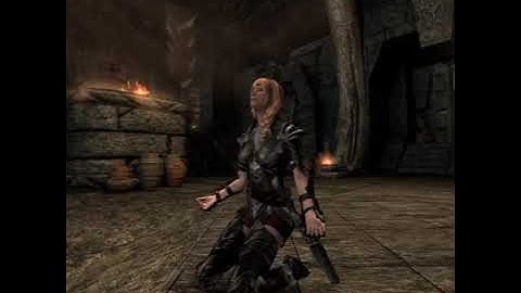 Combat idle animation of one hand weapon in SkyrimVR