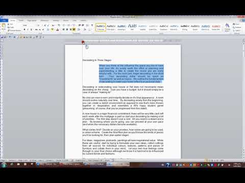 Microsoft Word 2010 Video 29 Indentation