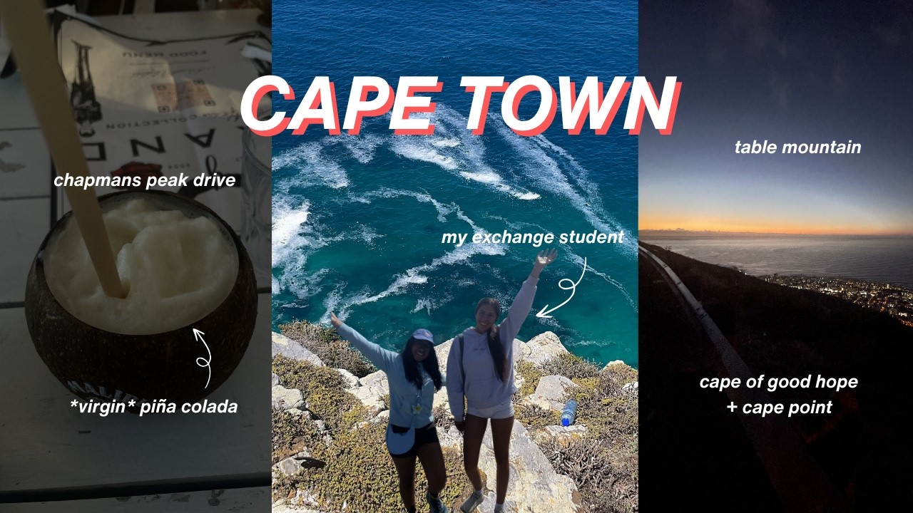 CAPE TOWN VLOG: table mountain, exchange student, weekend trip