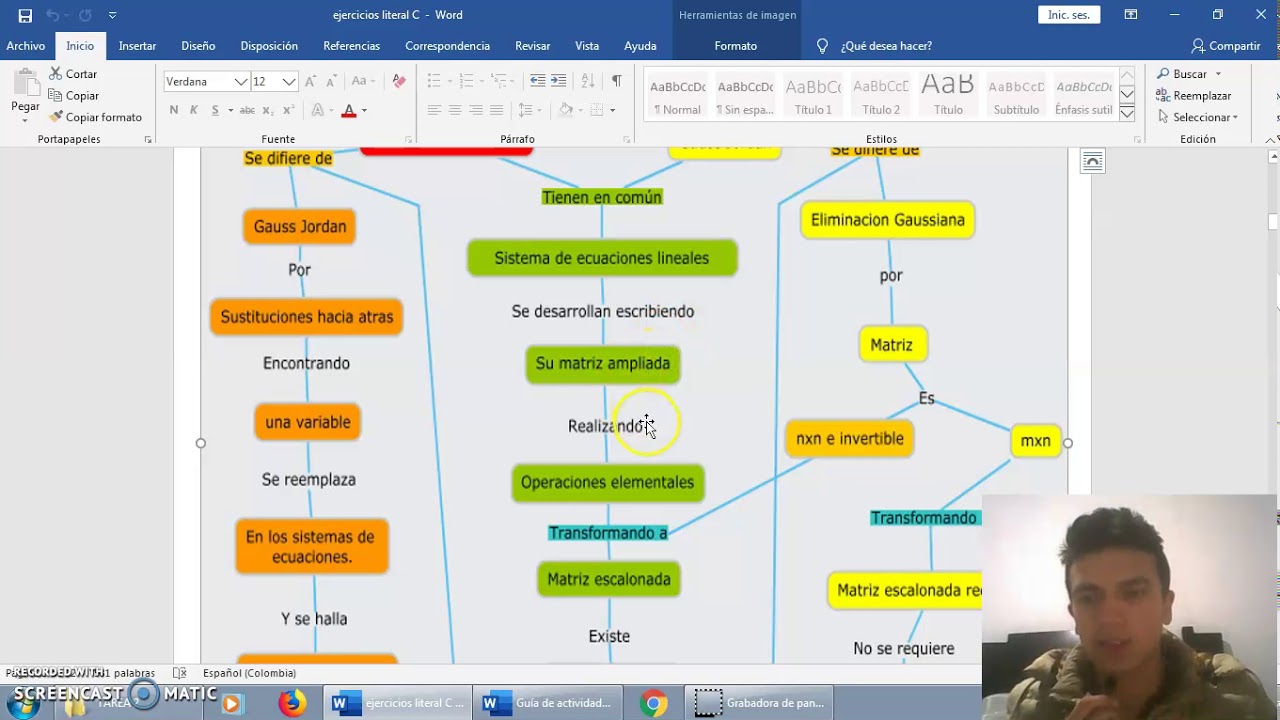 Sustentación Mapa Conceptual Tarea 2 Algebra Lineal - YouTube