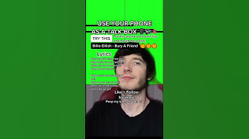 Use your phone as a talk box