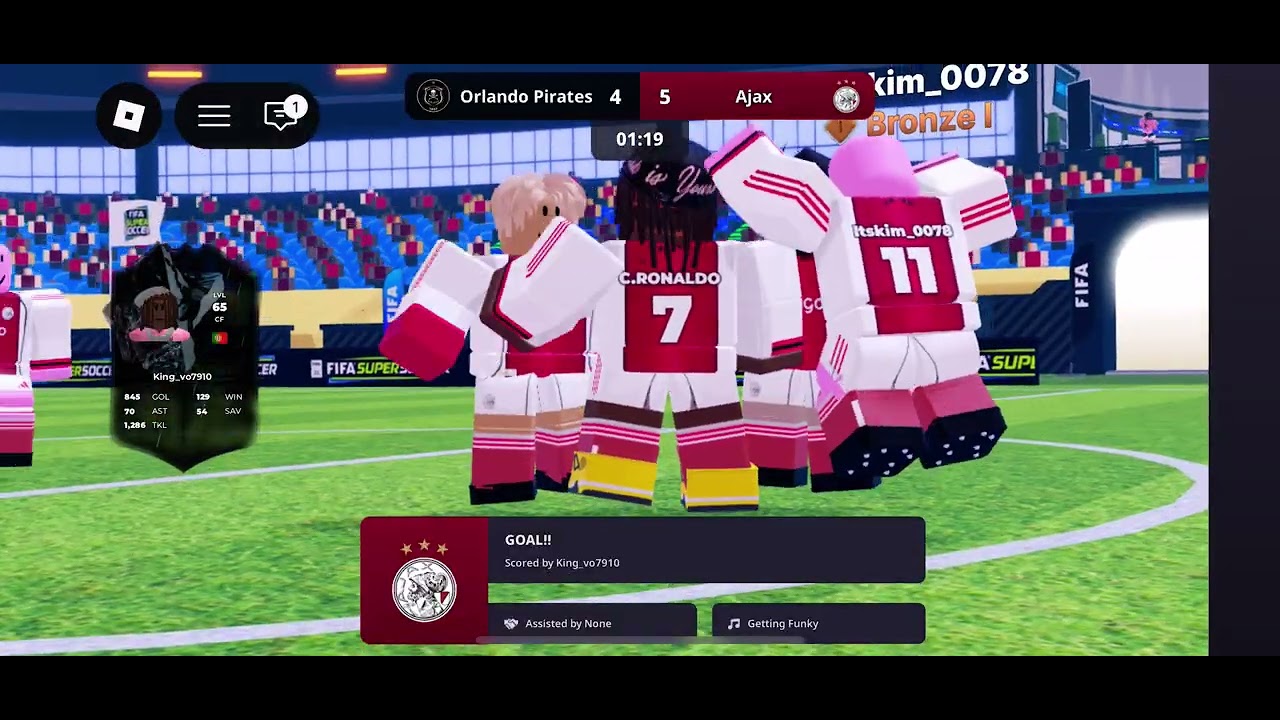 Playing fifa soccer 4v4 then playing 7v7 penalties ￼