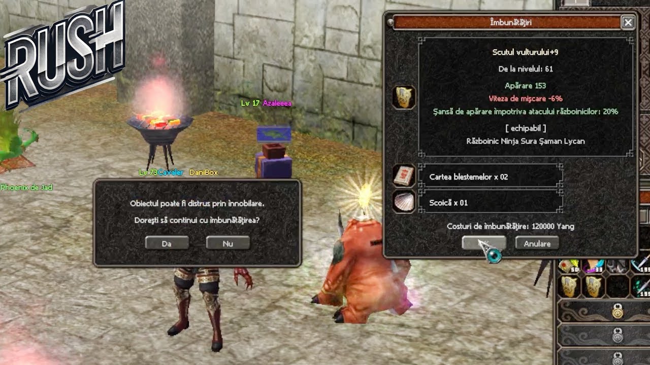 Cat de Usor se face un Scut Vultur +9 pe Noul Server????  ✅ LV up 73  Metin2.ro Rush Server Temporar