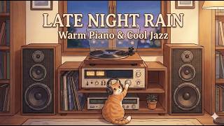 Cozy Vinyl Lofi Night 🐱🎧 Smooth Jazz Beats for Study, Focus & Relax screenshot 3