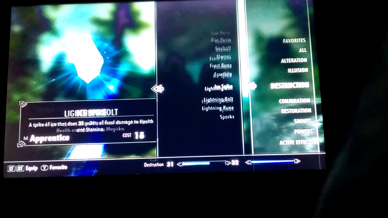 Frostbite spell Skyrim