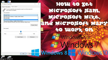 How to get Microsoft Sam, Mike, and Mary in Narrator on Windows Vista/7/8.1/10  (! READ DESCRIPTION)