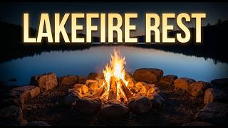 Campfire Sounds for Sleeping | Crackling Campfire 10 Hours | Campfire By The Lake | Deep Sleep
