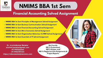 NMIMS Dec 2024 Customized Solved Assignments