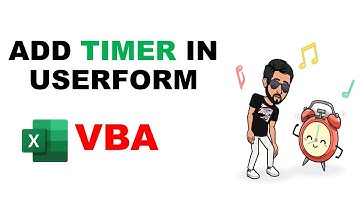 Insert Timer Through VBA in Userforms | Advance Excel #VBA #USERFORM