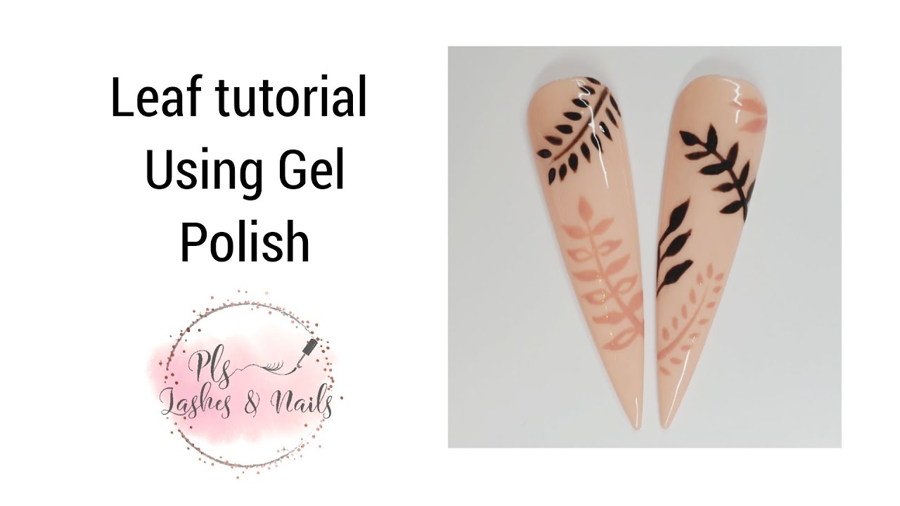 1. Simple Leaf Nail Art Tutorial - wide 5