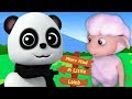 mary punya domba kecil | lagu untuk bayi | 3d sajak untuk anak | Panda Song | Mary Had a Little Lamb