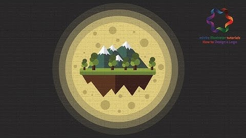 Flat Design illustrator Tutorial - How to Create Professional Flat Design - Mountain illustration