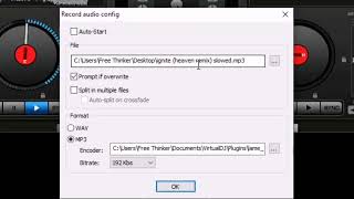 How to slow audio / music without affecting sound quality using virtualDJ Home 7 screenshot 2