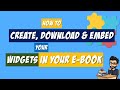 Bookwidgets Tutorial: How to create, download and embed your widgets in your E-book