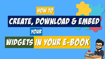 Bookwidgets Tutorial: How to create, download and embed your widgets in your E-book