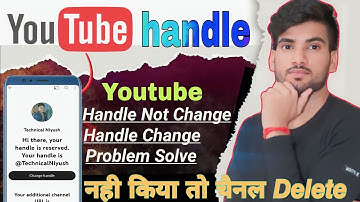 Handle Change Nahi Ho Raha Hai || Youtube handle change kaise kare || Custom url change kaise kare