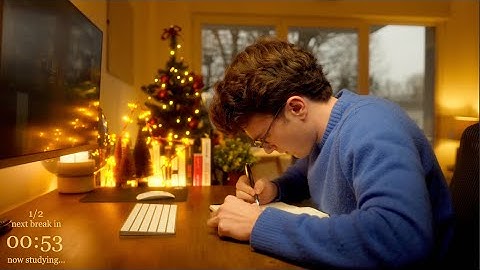 4-HOUR | Study With Me | One break, No music, Deep work