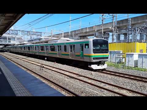 JR東日本E231系15両久喜駅発車