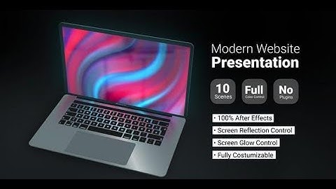 After Effects Free Templates | Modern website presentation