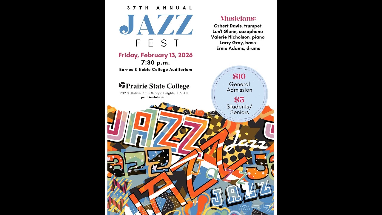 Prairie State College 37th Annual Jazz Fest Jazz Masters Jam 02.13.26. Video 4