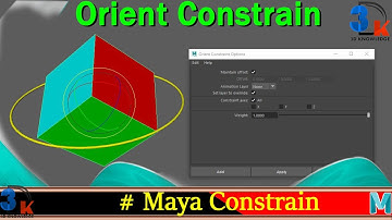 Maya Orient Constraint | Constraints In Maya | Maya Basic Rigging | Rigging Intro